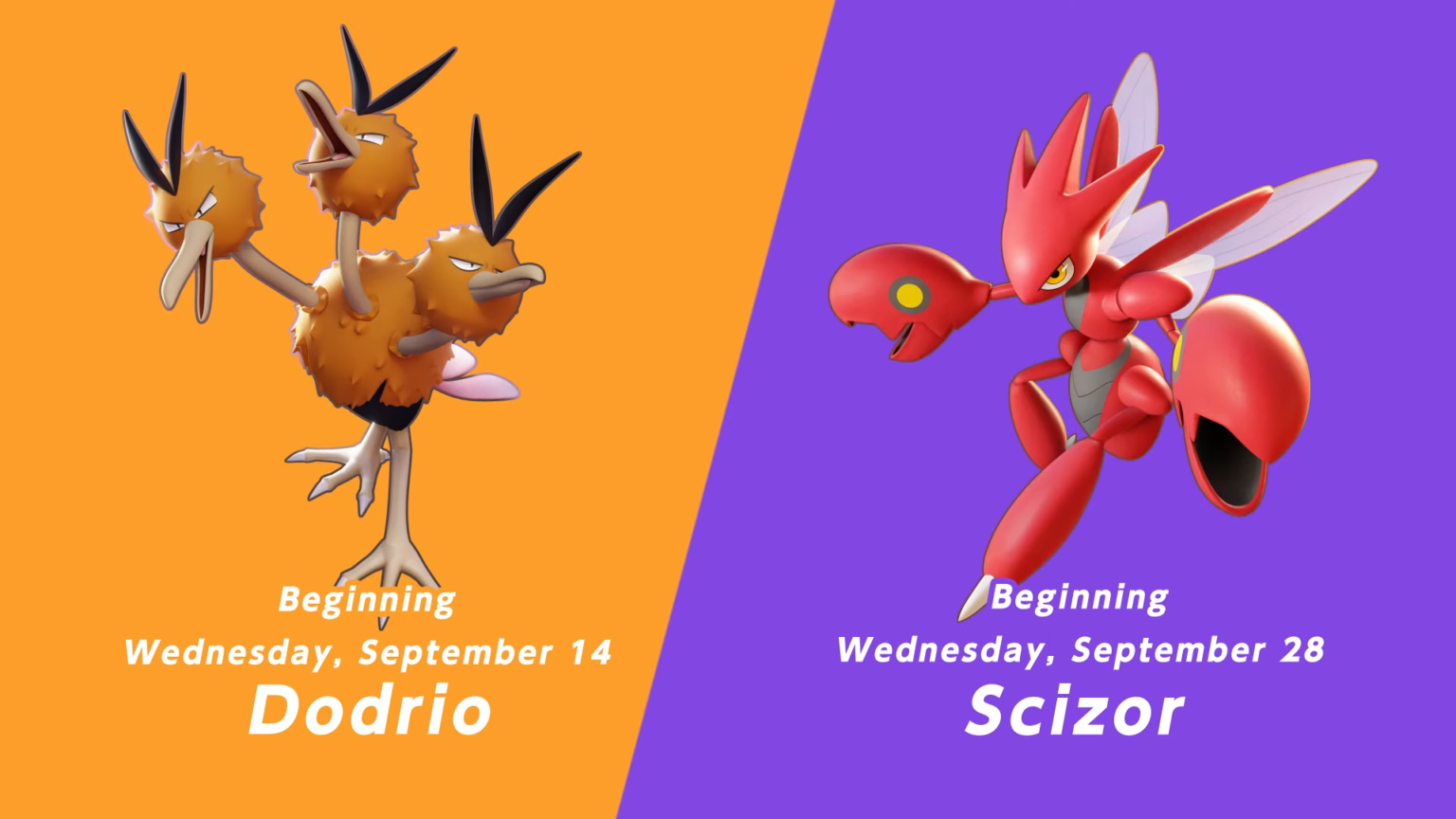 Mew, Dodrio, and Scizor announced for Pokemon Unite