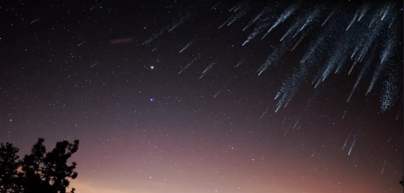 meteors and meteorites in space