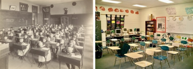 Schools: A Century Ago Versus Today